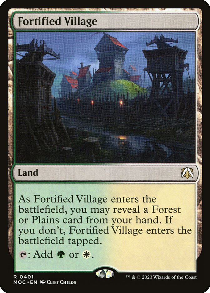 MTG Card Title: Fortified Village MOC/401