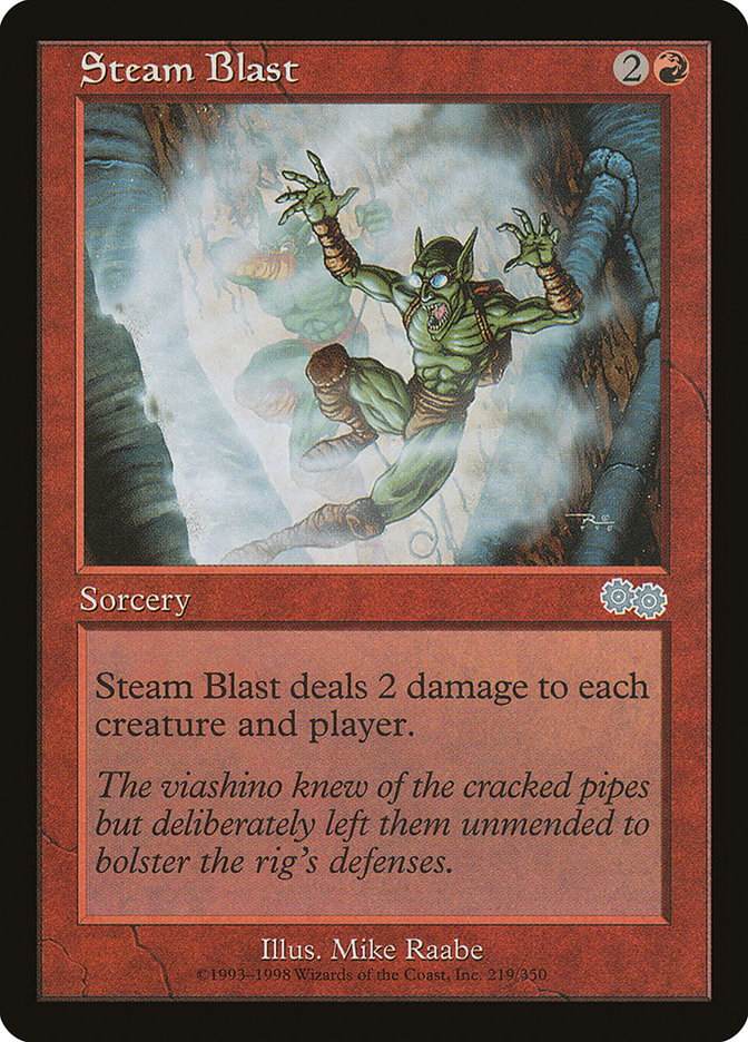 MTG Card Title: Steam Blast USG/219