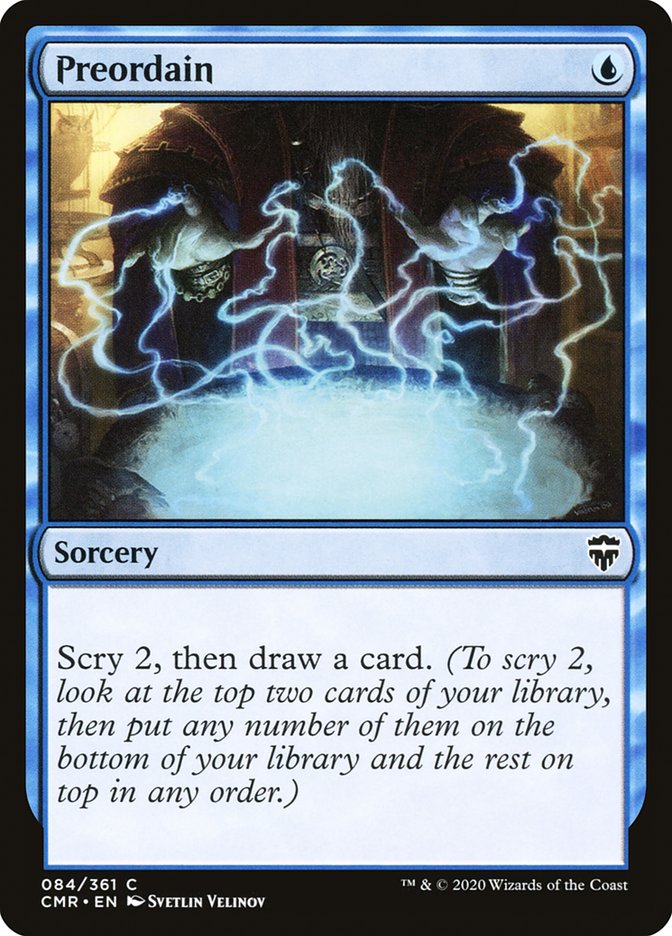 MTG Card Title: Preordain CMR/84