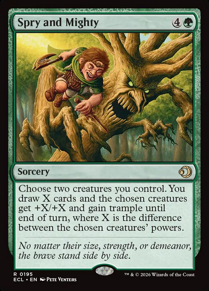 MTG Card Title: Spry and Mighty ECL/195