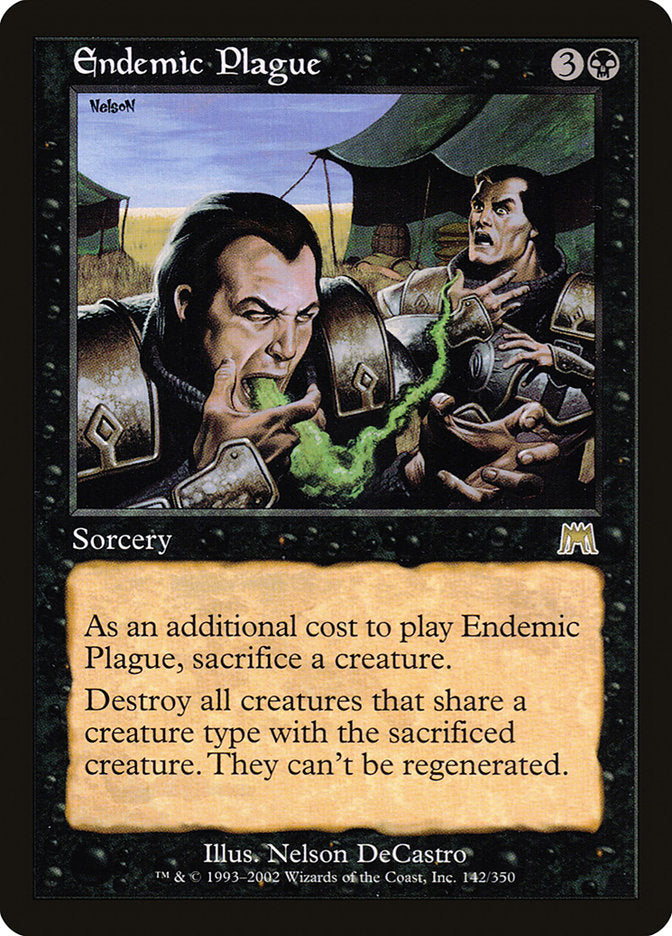 MTG Card Title: Endemic Plague ONS/142
