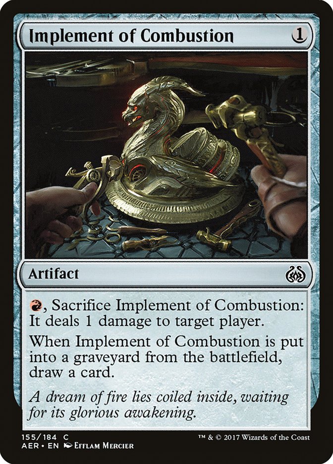 MTG Card Title: Implement of Combustion AER/155
