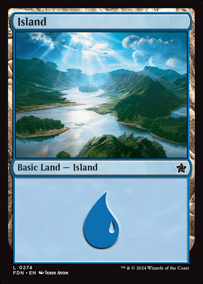 MTG Card Title: Island FDN/274