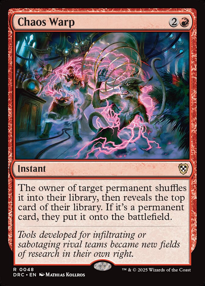 MTG Card Title: Chaos Warp DRC/48