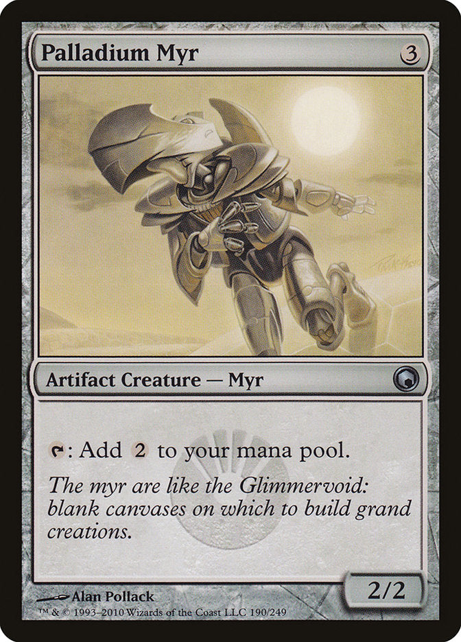 MTG Card Title: Palladium Myr SOM/190