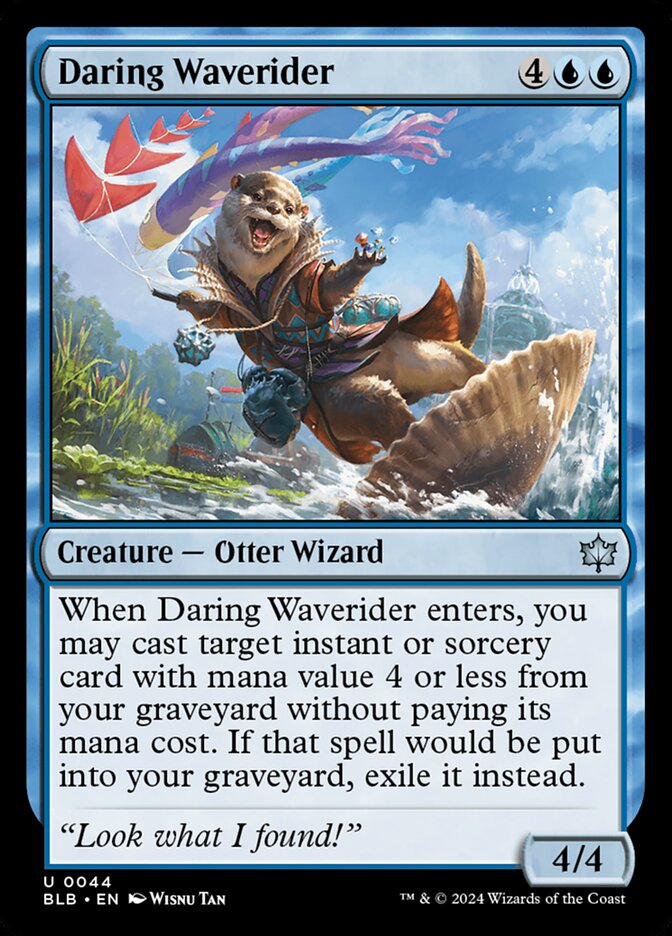 MTG Card Title: Daring Waverider BLB/44