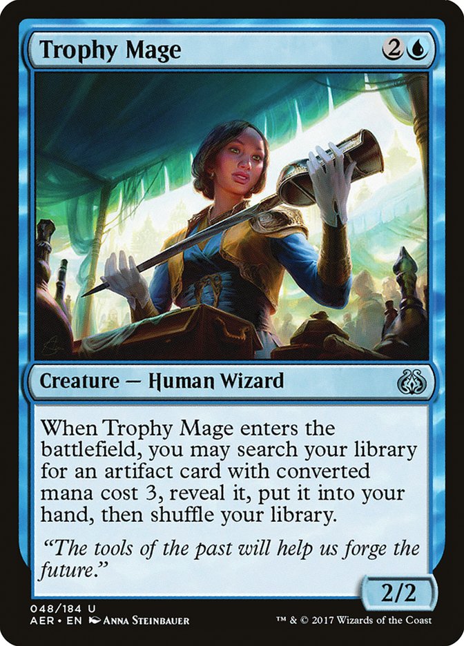 MTG Card Title: Trophy Mage AER/48
