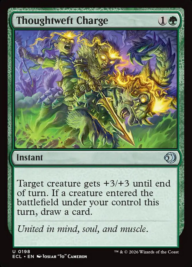 MTG Card Title: Thoughtweft Charge ECL/198