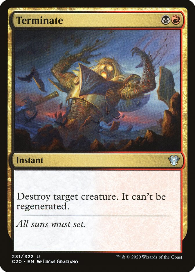MTG Card Title: Terminate C20/231