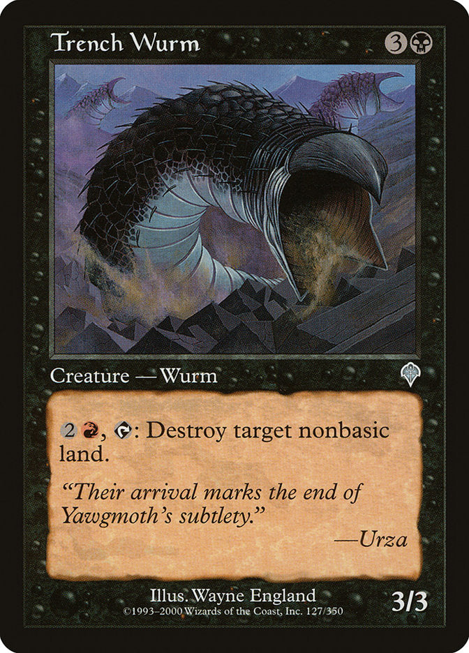 MTG Card Title: Trench Wurm INV/127