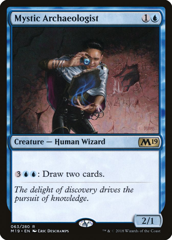 MTG Card Title: Mystic Archaeologist M19/63