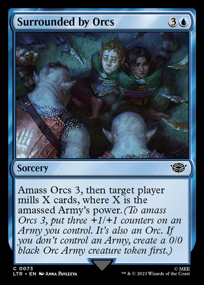 MTG Card Title: Surrounded by Orcs LTR/73