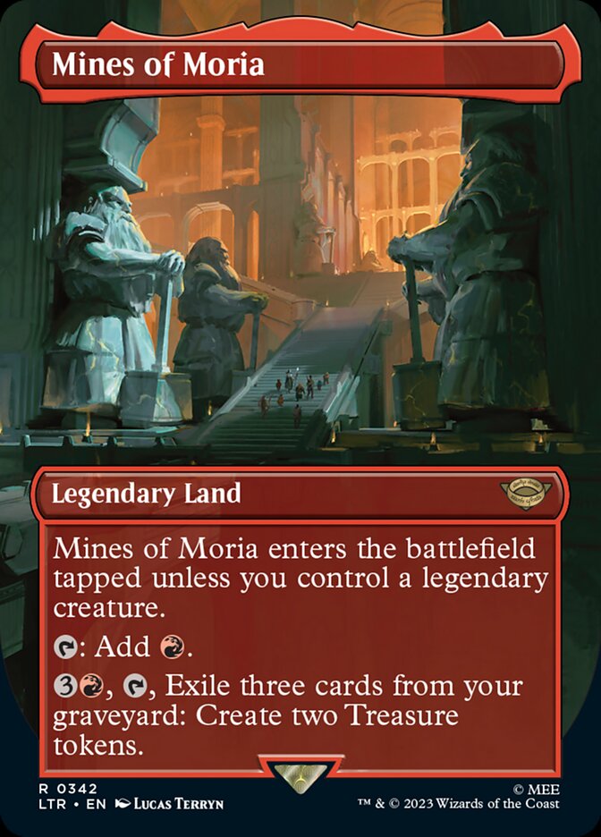 MTG Card Title: Mines of Moria LTR/342