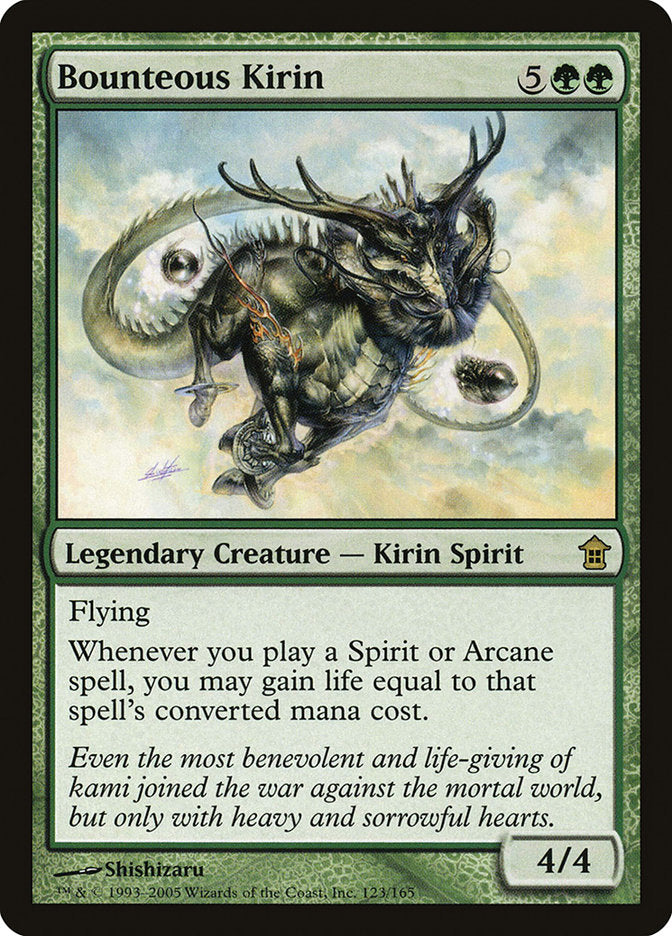 MTG Card Title: Bounteous Kirin SOK/123