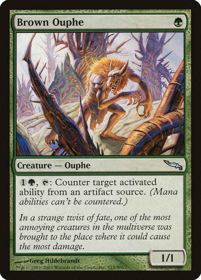 MTG Card Title: Brown Ouphe MRD/115