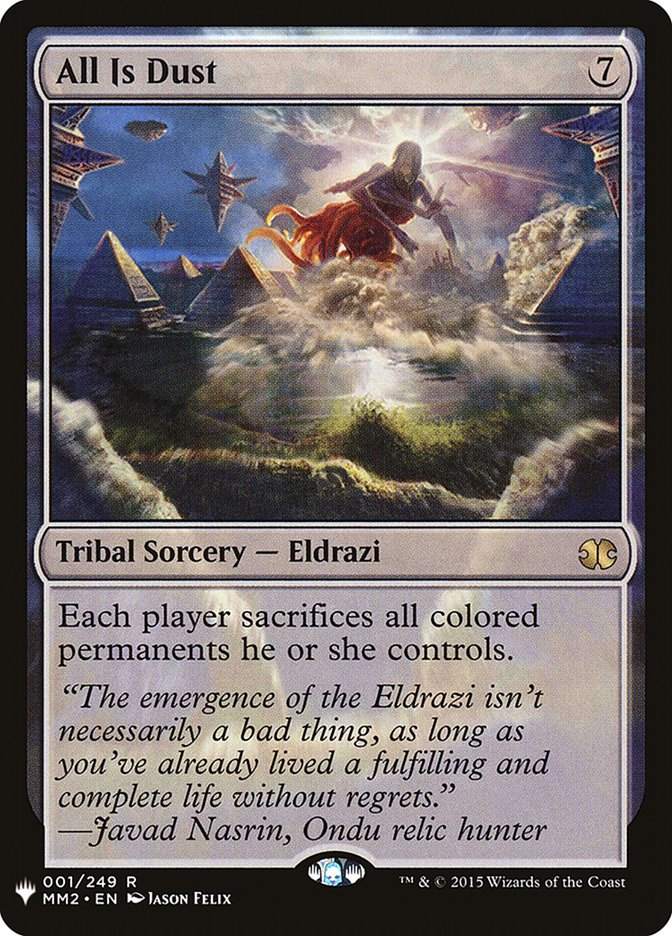 MTG Card Title: All Is Dust PLST/MM2-1