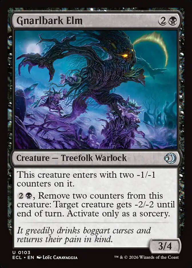 MTG Card Title: Gnarlbark Elm ECL/103