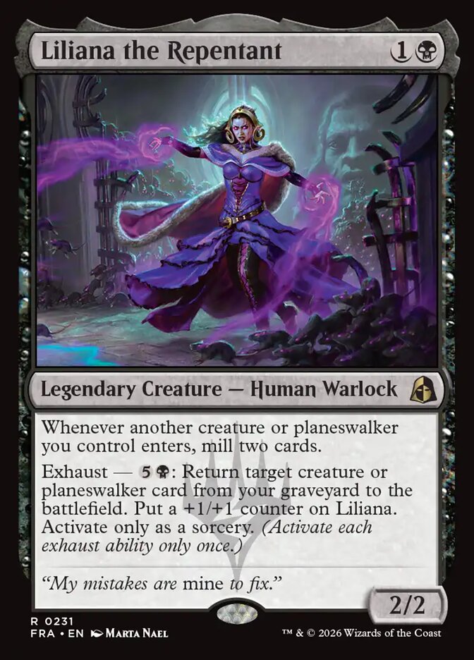 MTG Card Title: Liliana the Repentant FRA/231