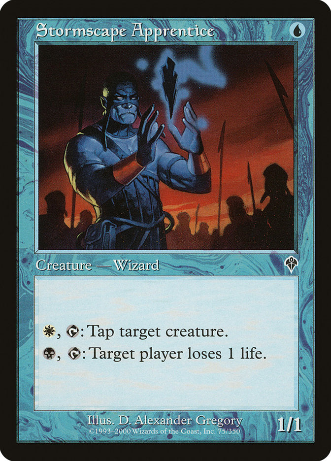 MTG Card Title: Stormscape Apprentice INV/75