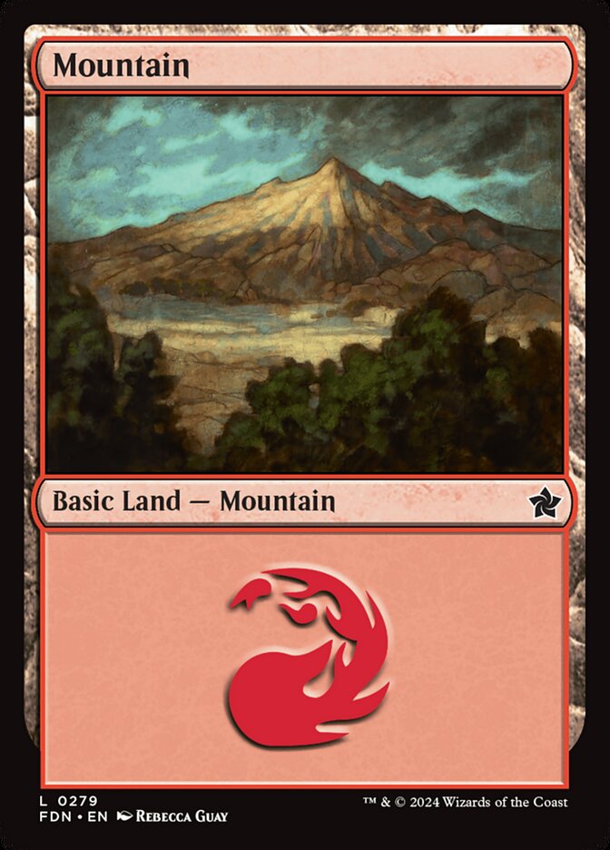 MTG Card Title: Mountain FDN/279