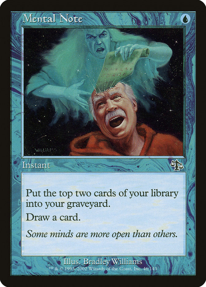 MTG Card Title: Mental Note JUD/46