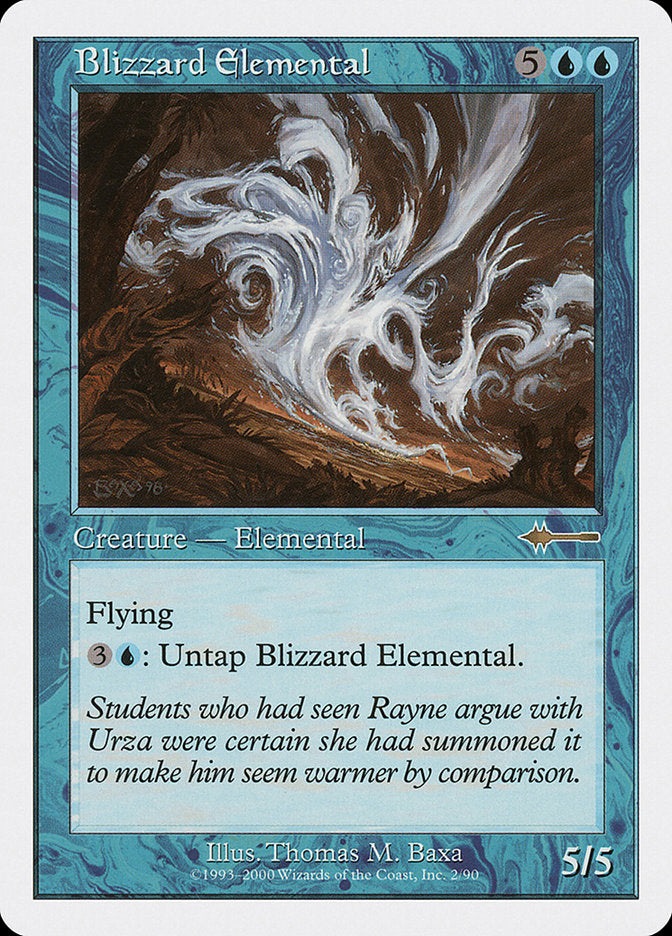MTG Card Title: Blizzard Elemental BTD/2