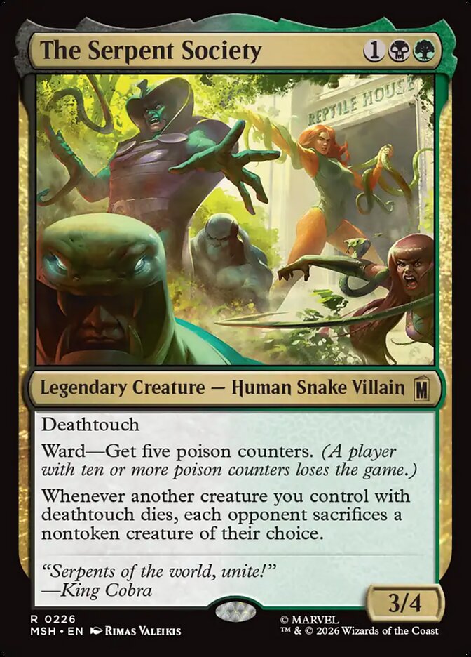 MTG Card Title: The Serpent Society MSH/226