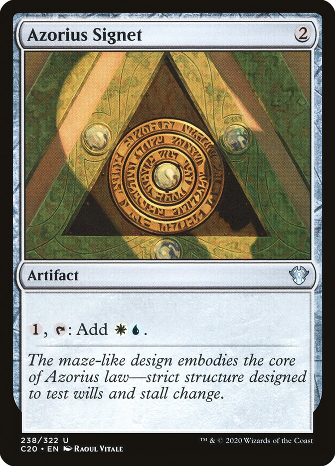MTG Card Title: Azorius Signet C20/238