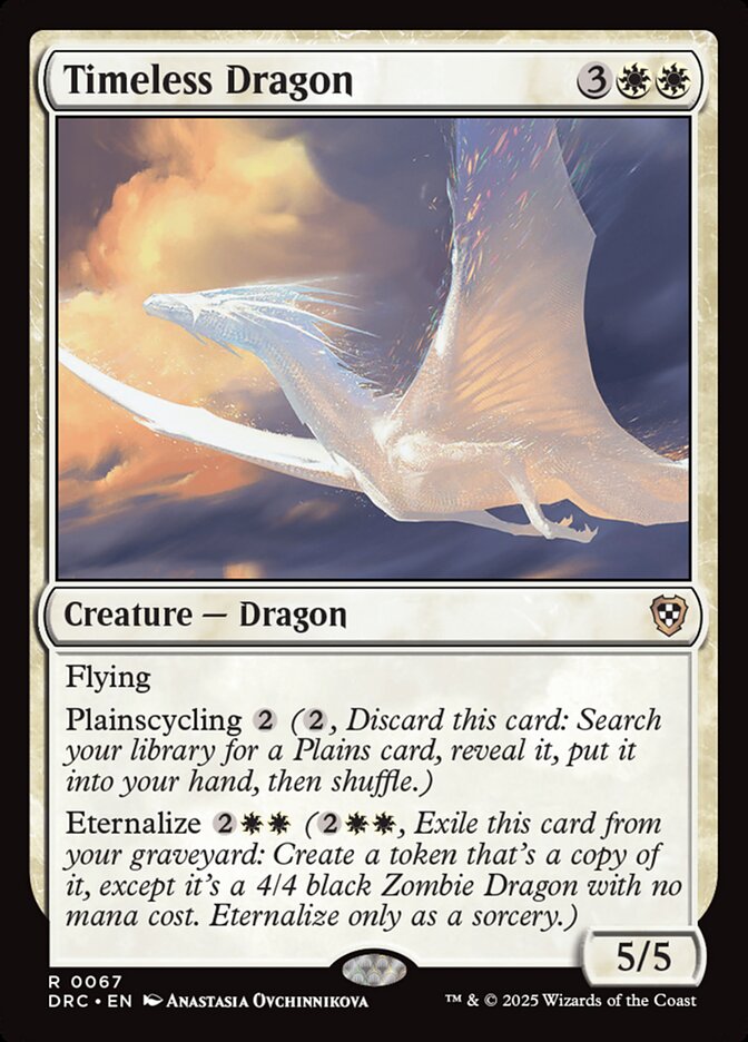 MTG Card Title: Timeless Dragon DRC/67