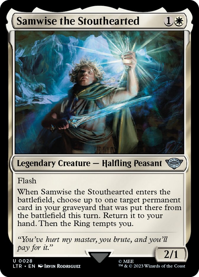 MTG Card Title: Samwise the Stouthearted LTR/28