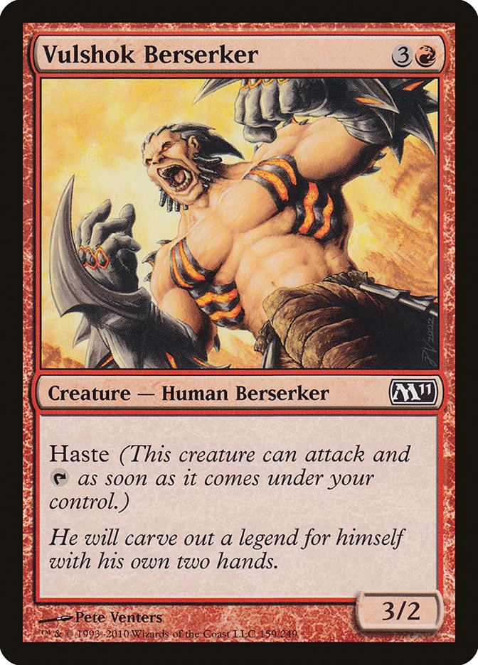 MTG Card Title: Vulshok Berserker M11/159