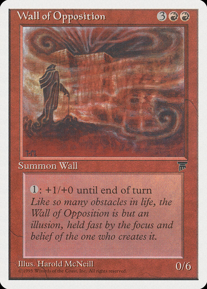 MTG Card Title: Wall of Opposition CHR/56