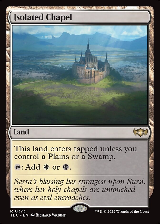 MTG Card Title: Isolated Chapel TDC/373