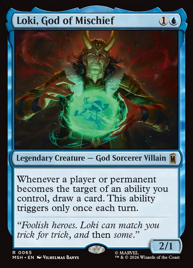 MTG Card Title: Loki, God of Mischief MSH/65