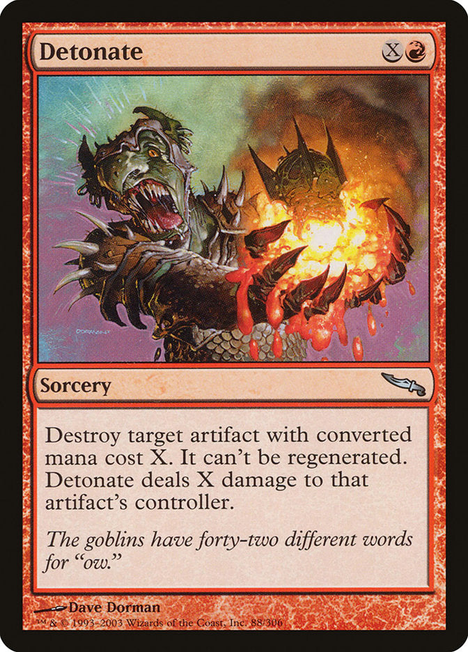 MTG Card Title: Detonate MRD/88
