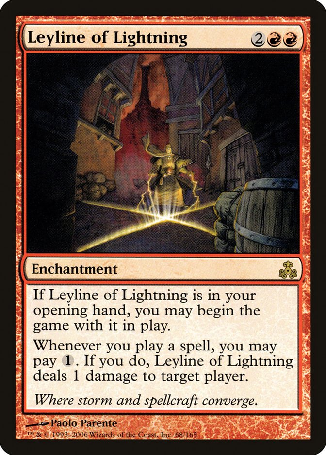 MTG Card Title: Leyline of Lightning GPT/68