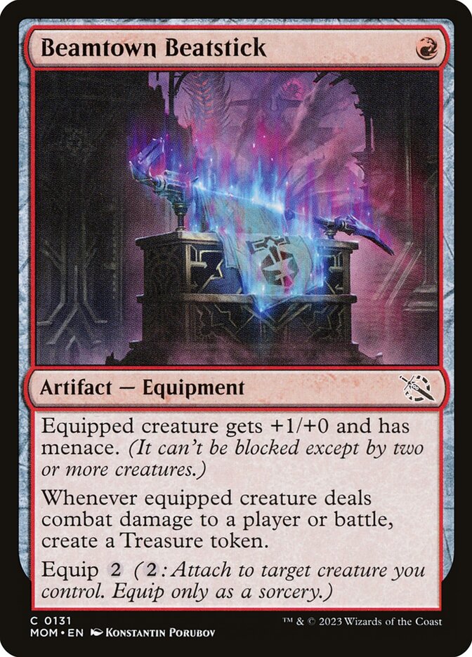 MTG Card Title: Beamtown Beatstick MOM/131