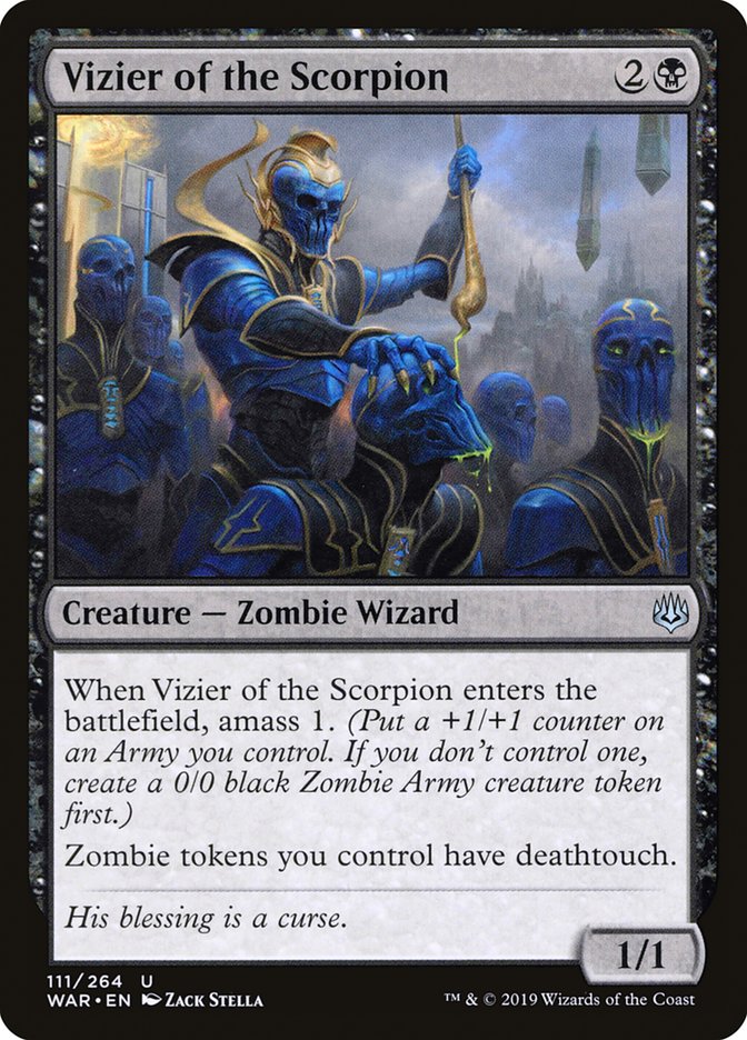 MTG Card Title: Vizier of the Scorpion WAR/111