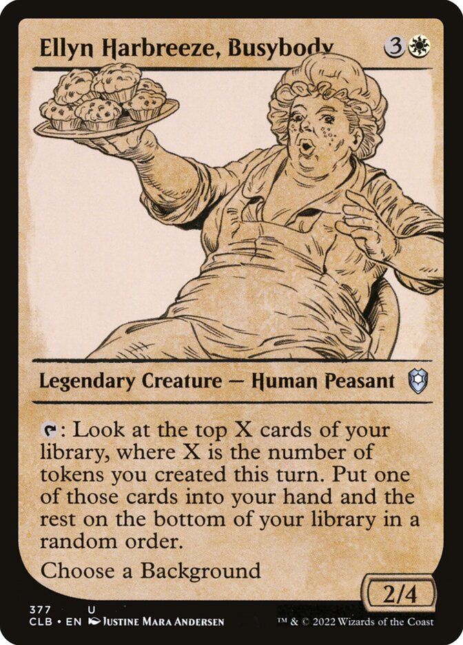 MTG Card Title: Ellyn Harbreeze, Busybody CLB/377