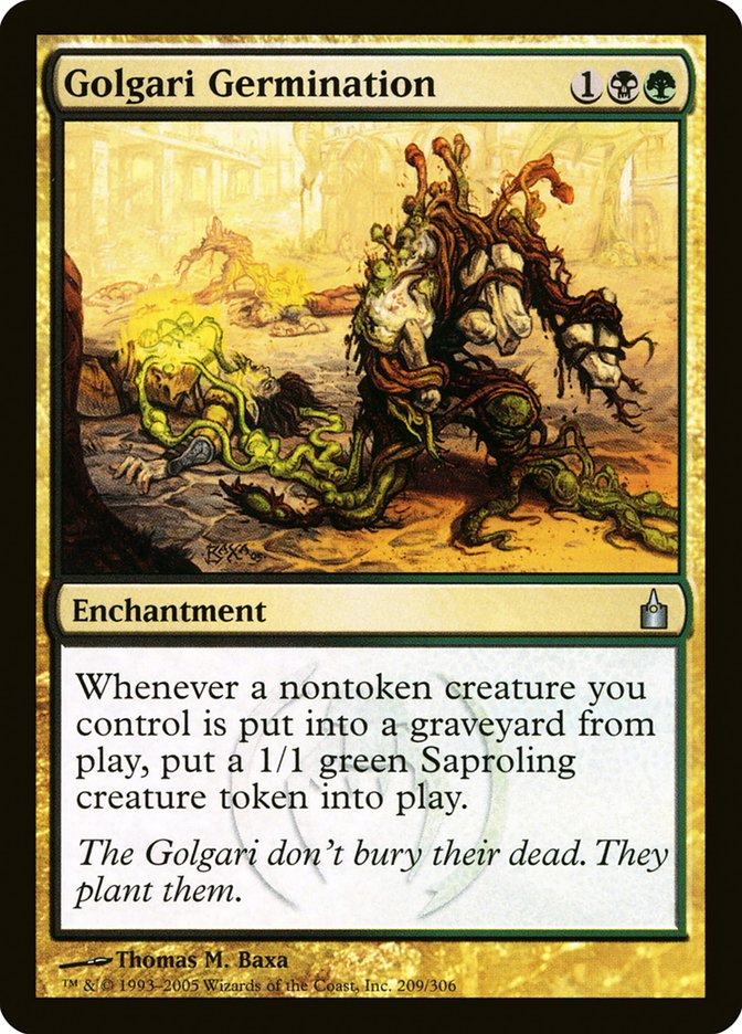 MTG Card Title: Golgari Germination RAV/209