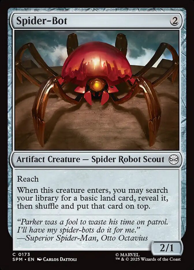 MTG Card Title: Spider-Bot SPM/173