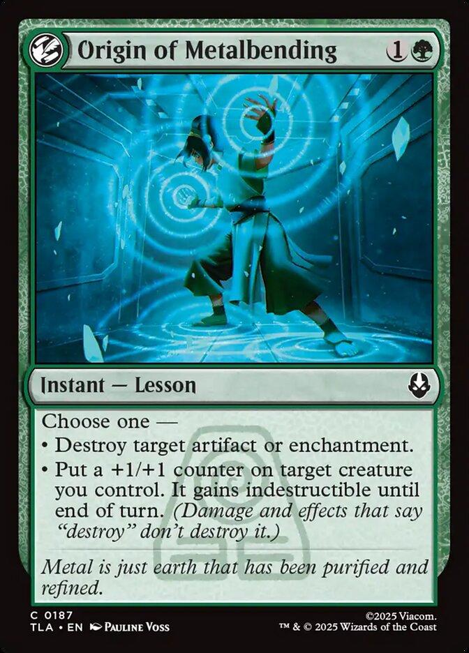 MTG Card Title: Origin of Metalbending TLA/187