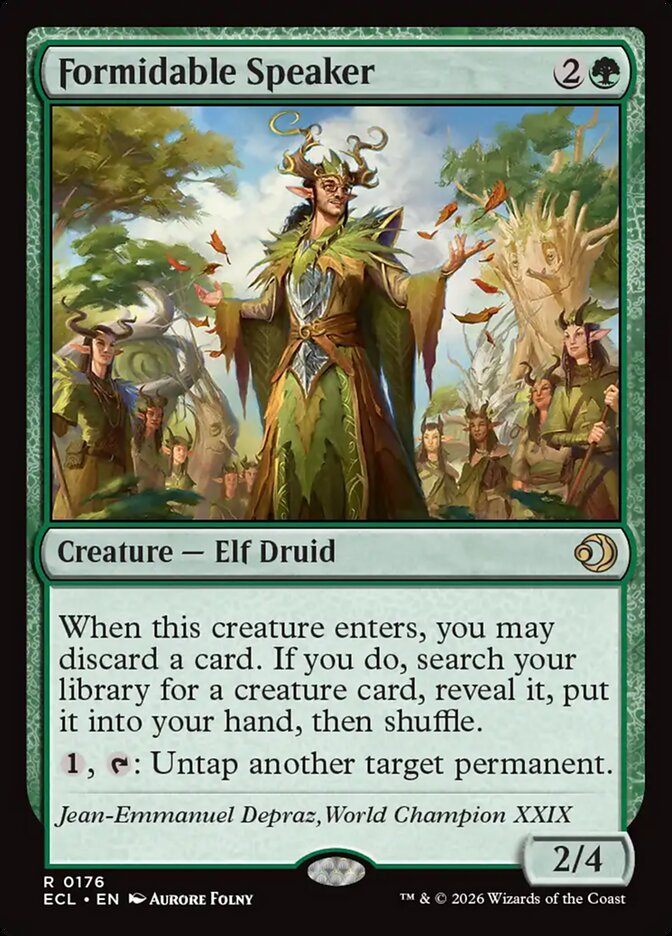 MTG Card Title: Formidable Speaker ECL/176