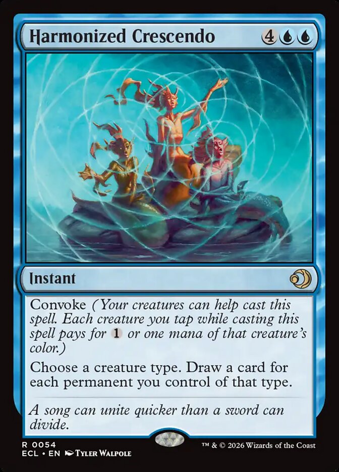 MTG Card Title: Harmonized Crescendo ECL/54