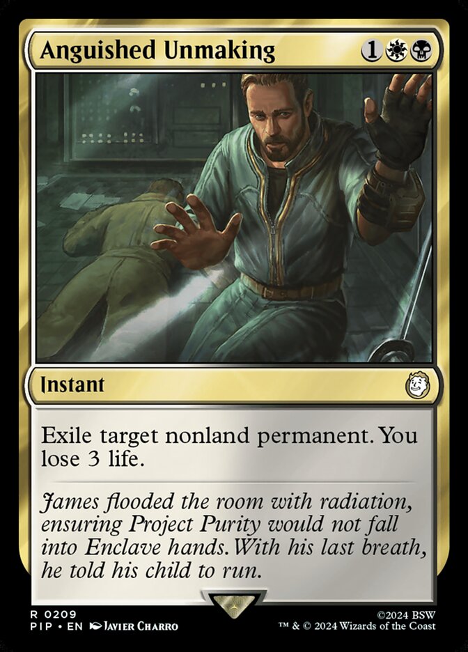 MTG Card Title: Anguished Unmaking PIP/209