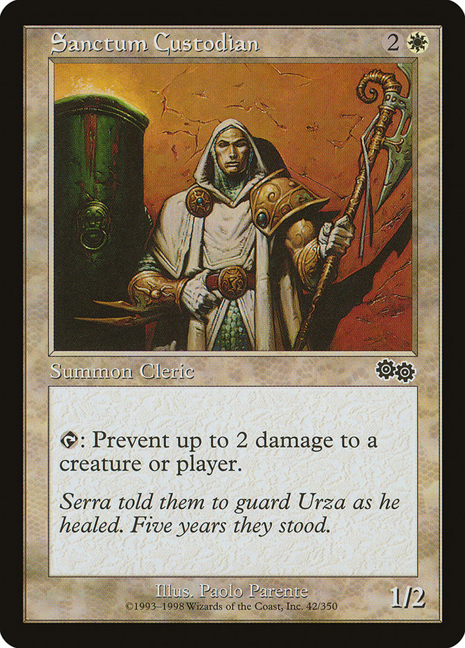 MTG Card Title: Sanctum Custodian USG/42
