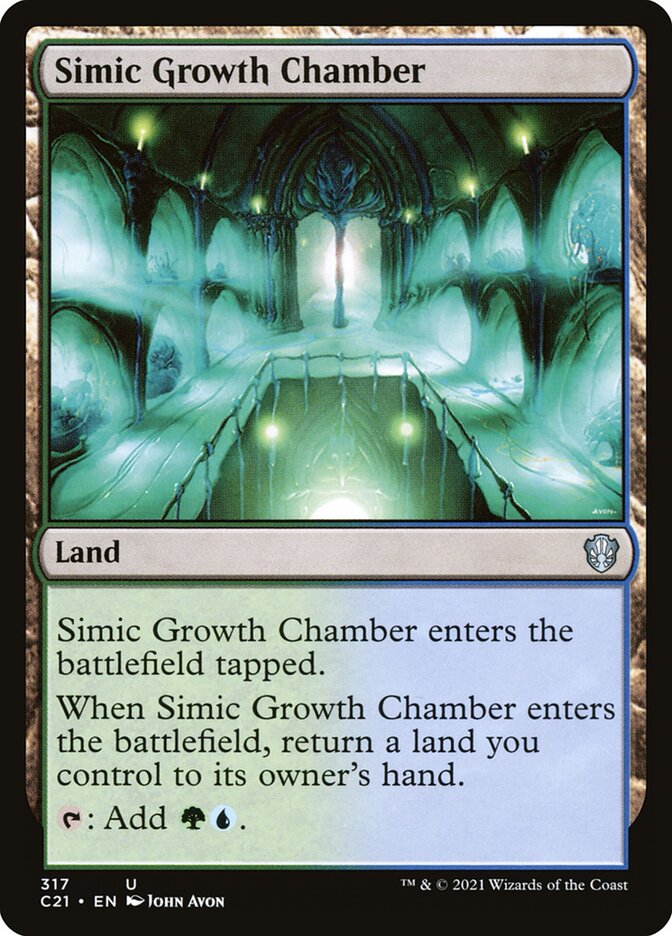 MTG Card Title: Simic Growth Chamber C21/317