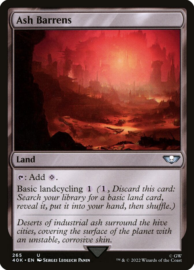 MTG Card Title: Ash Barrens 40K/265