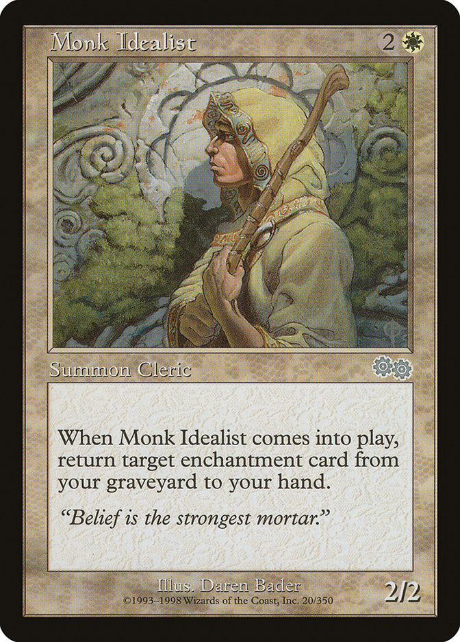 MTG Card Title: Monk Idealist USG/20