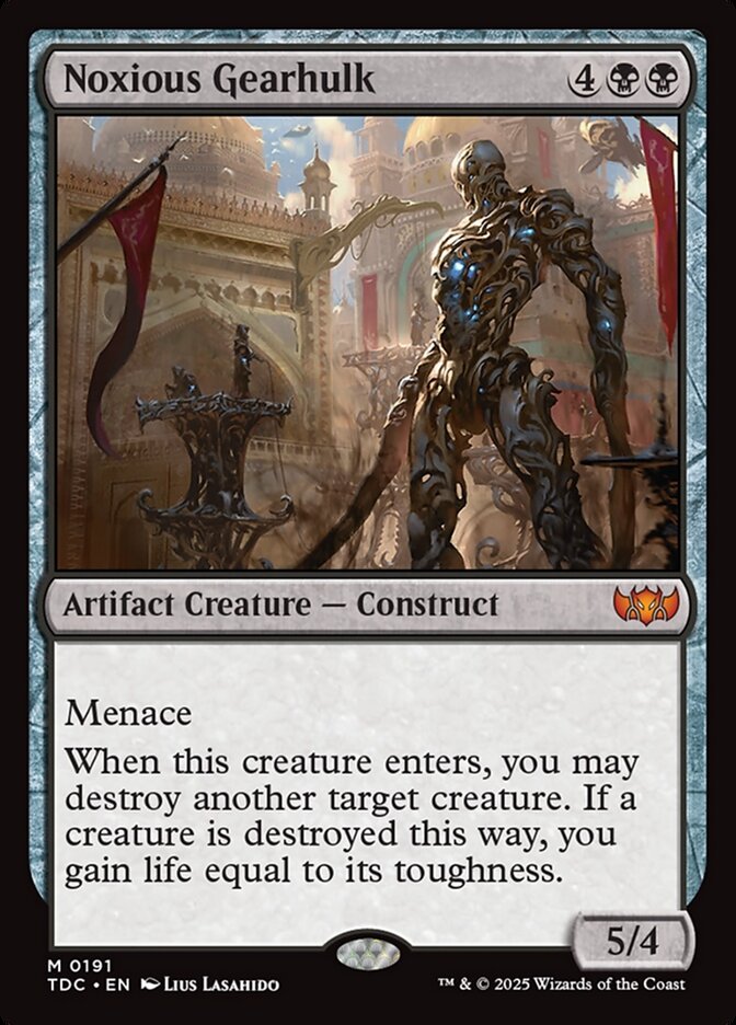 MTG Card Title: Noxious Gearhulk TDC/191